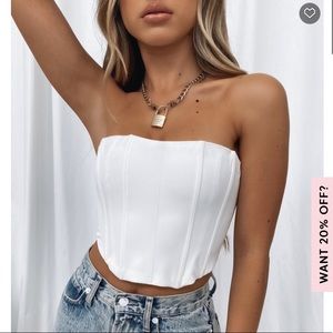 WHITE FOX BOUTIQUE CORSET TOP